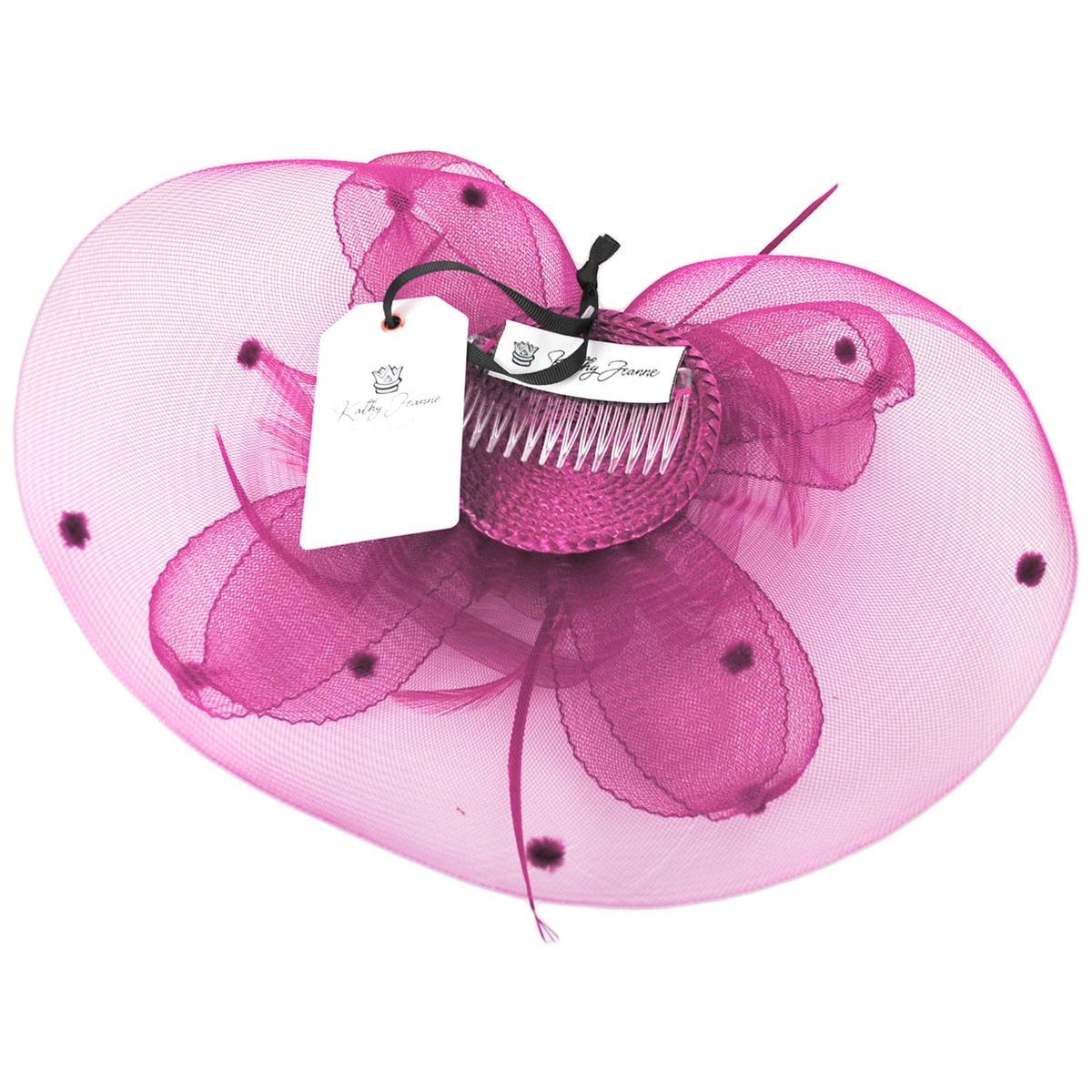 Voile Horsehair Mesh Fascinator Hat - Image 12
