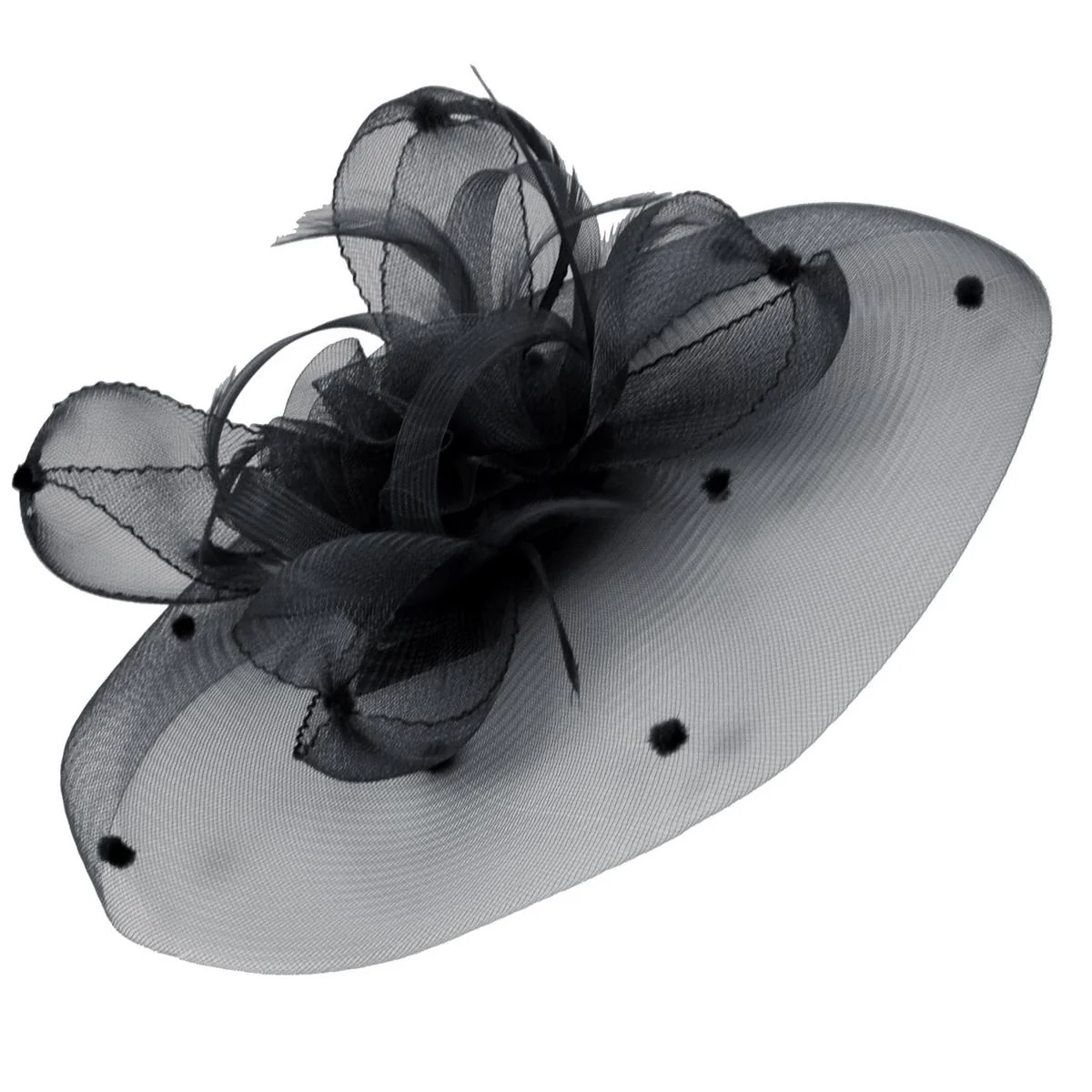 Voile Horsehair Mesh Fascinator Hat - Image 13