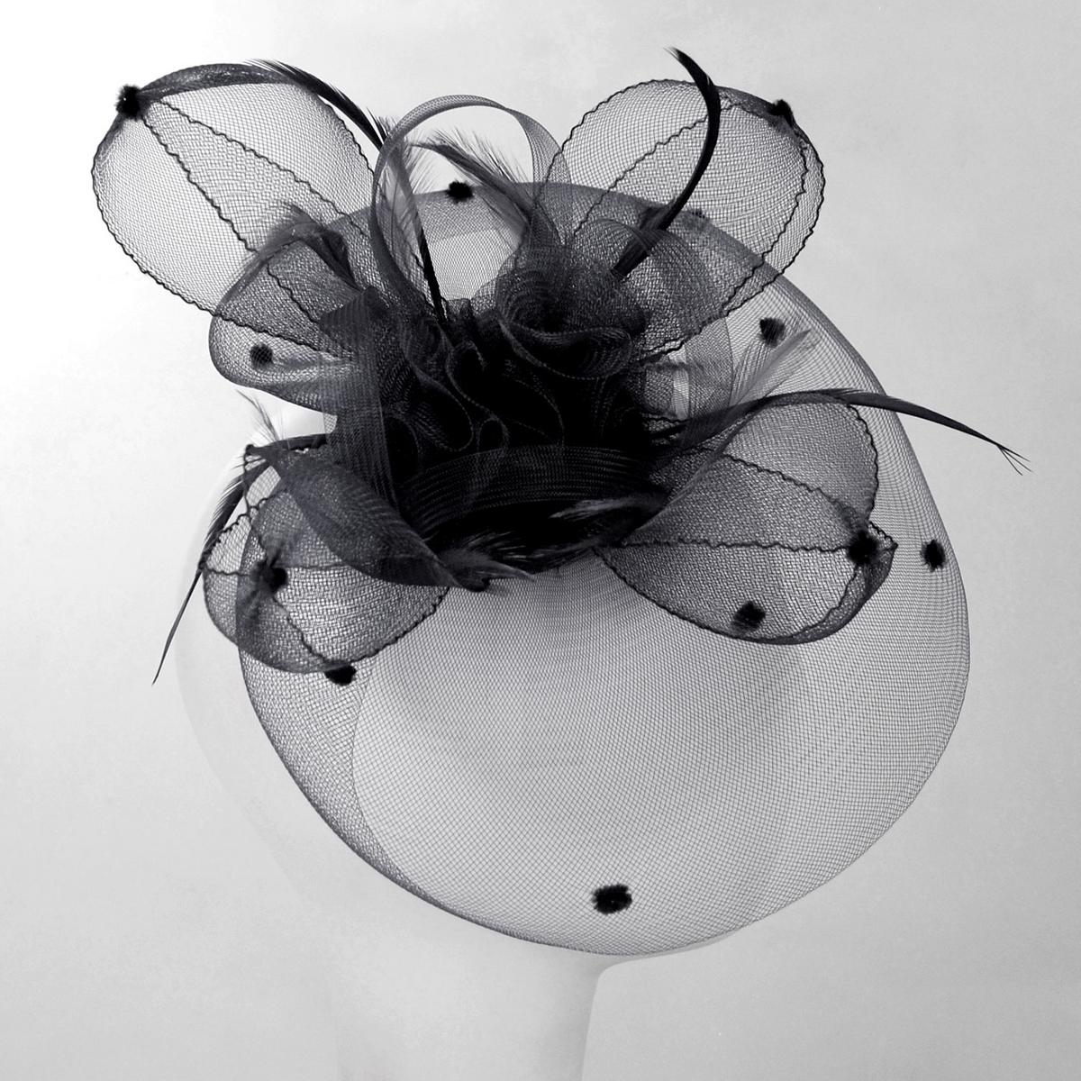 Voile Horsehair Mesh Fascinator Hat - Image 15
