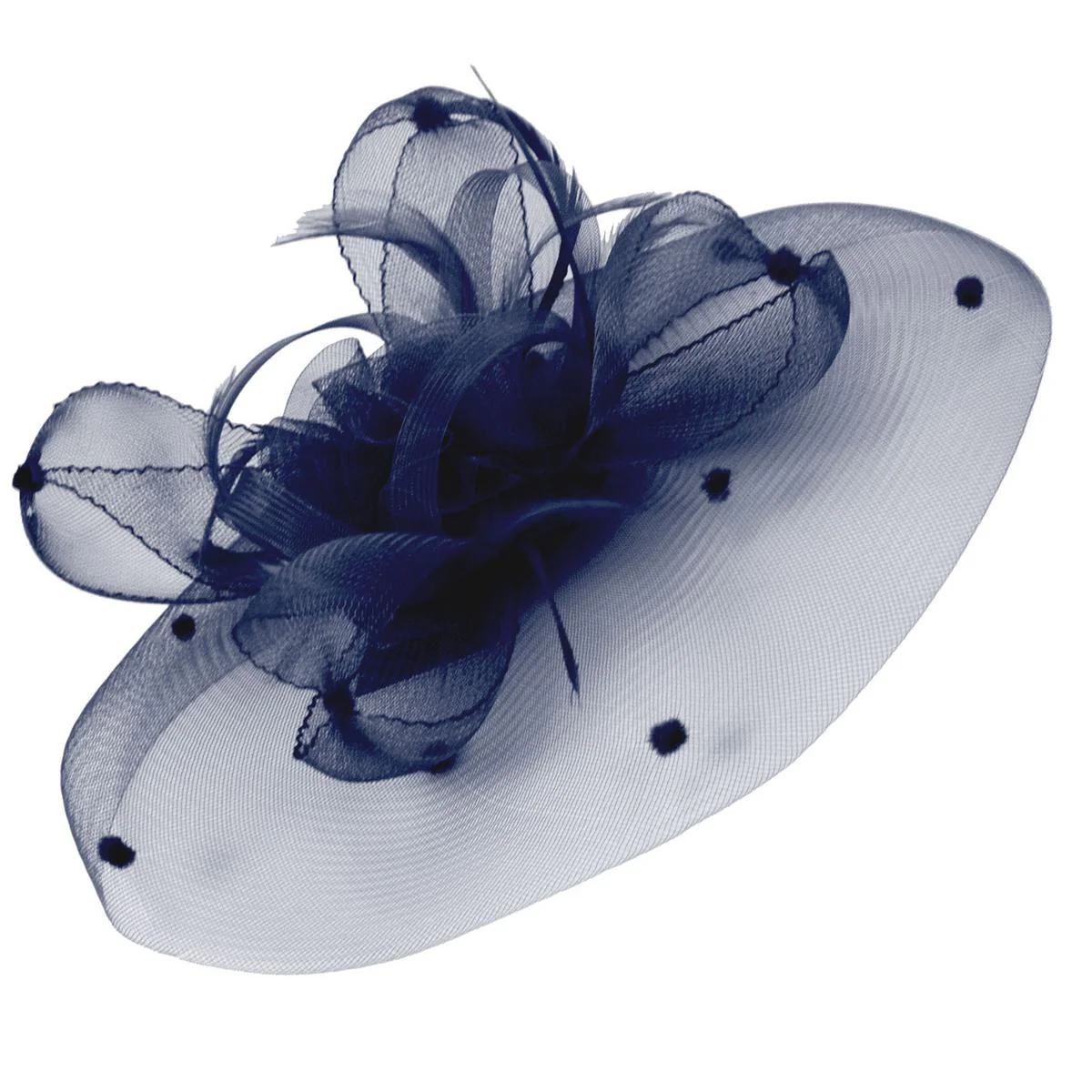 Voile Horsehair Mesh Fascinator Hat - Image 19