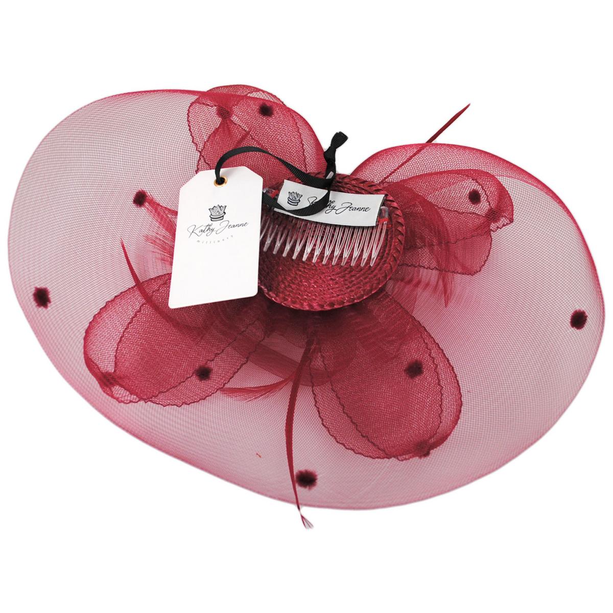 Voile Horsehair Mesh Fascinator Hat - Image 4
