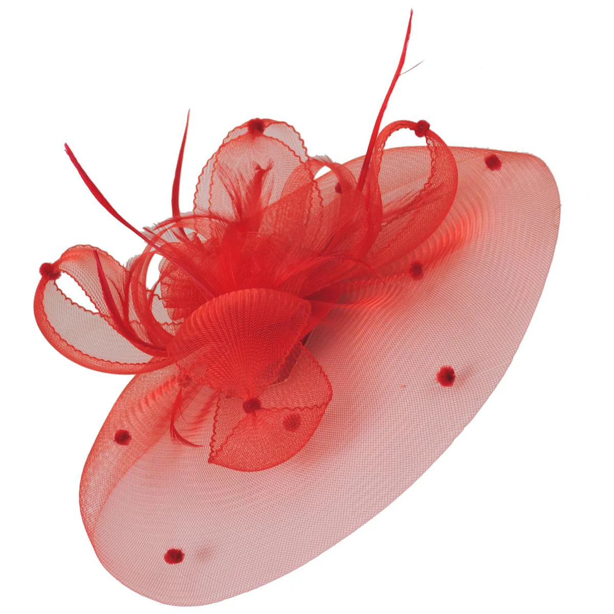 Voile Horsehair Mesh Fascinator Hat - Image 5