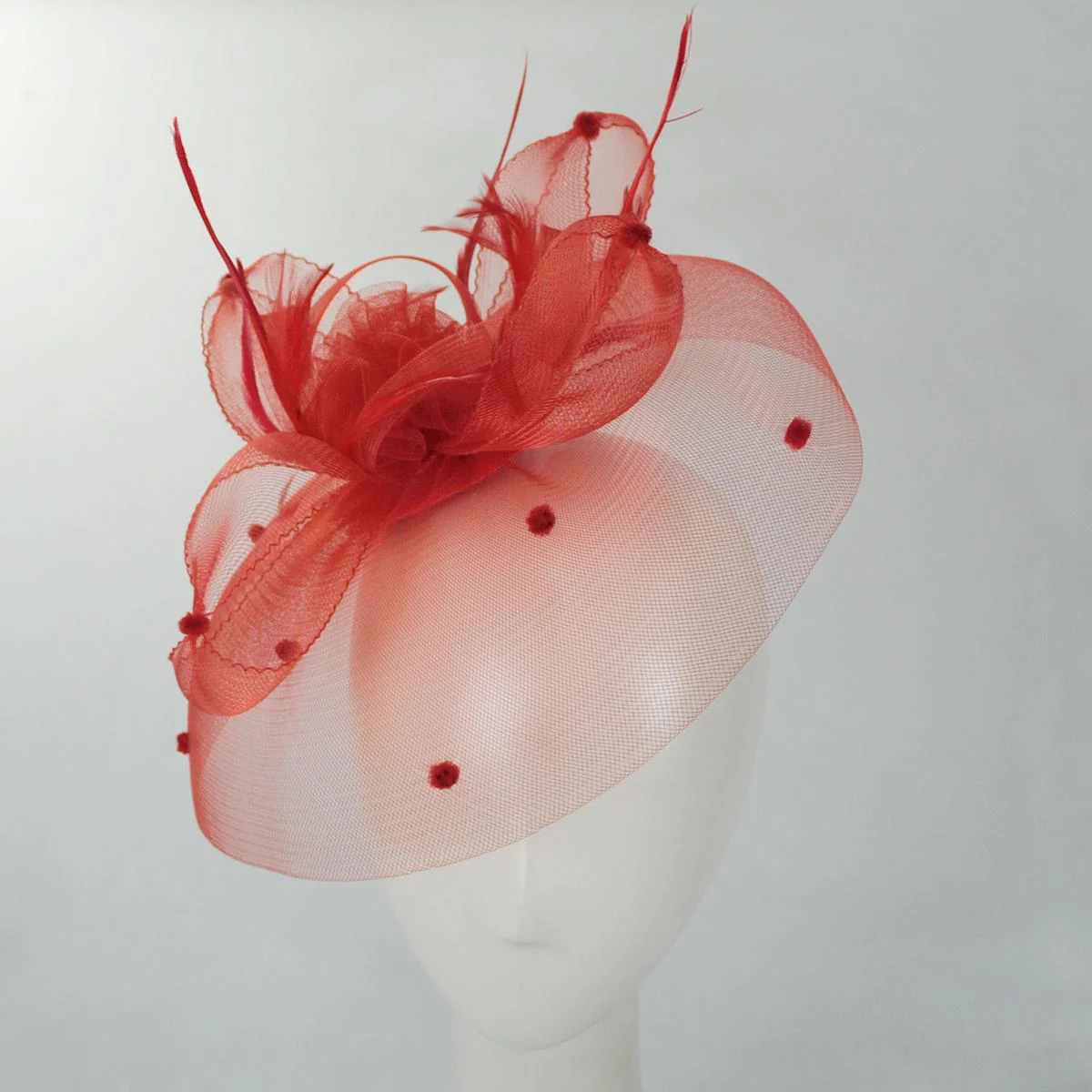 Voile Horsehair Mesh Fascinator Hat - Image 6