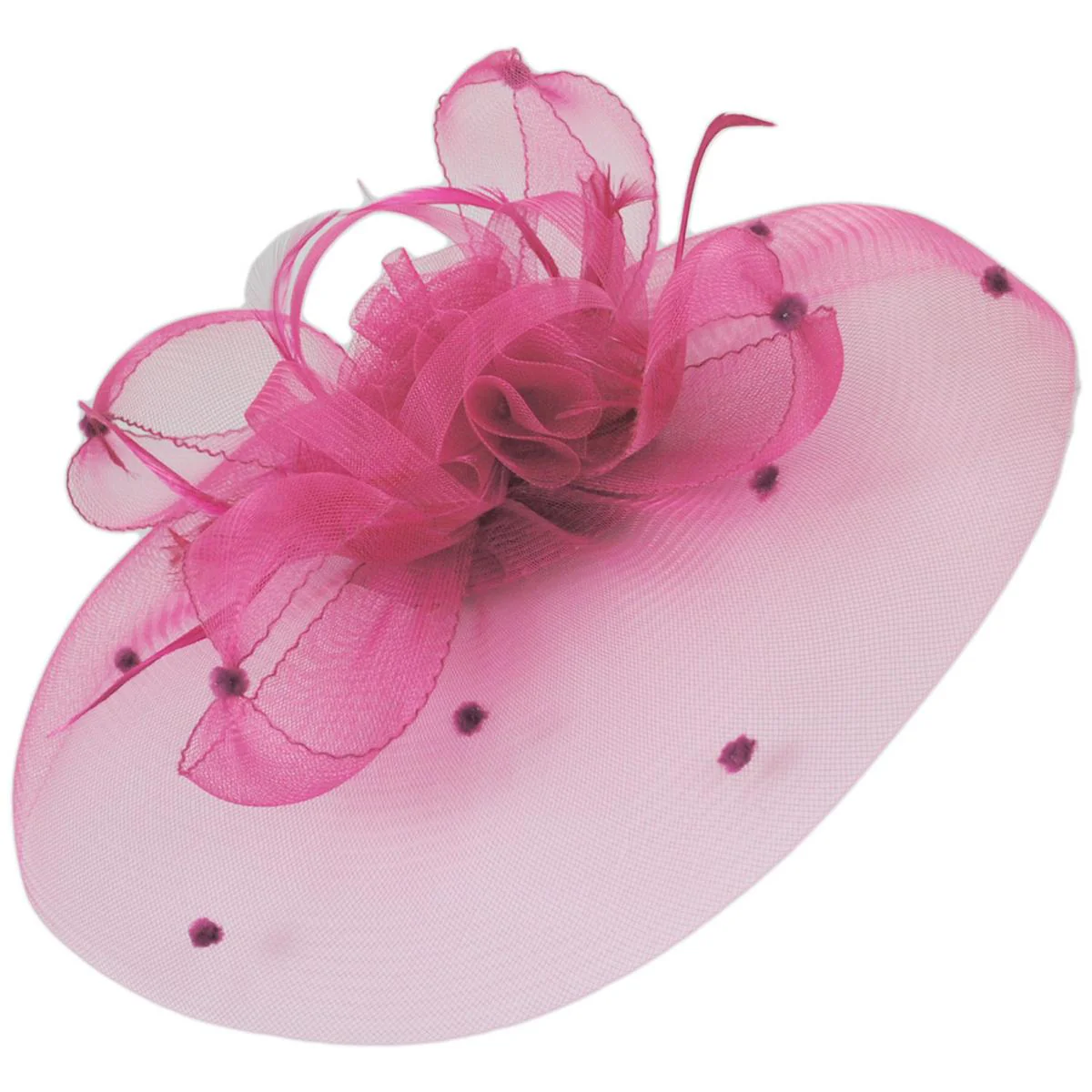 Voile Horsehair Mesh Fascinator Hat - Image 9