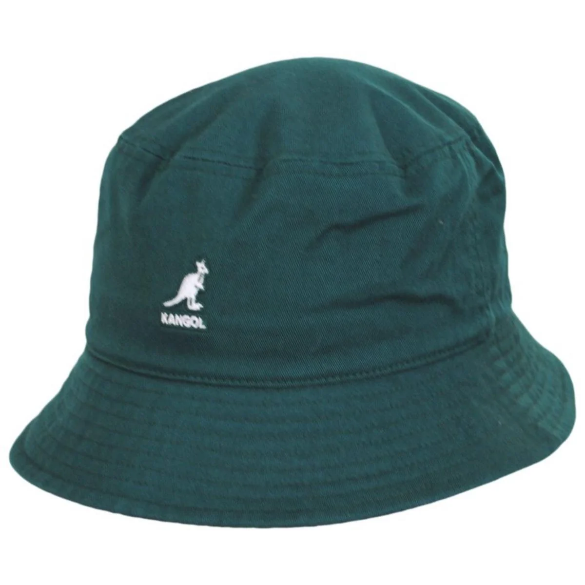 Washed Cotton Bucket Hat - Pine