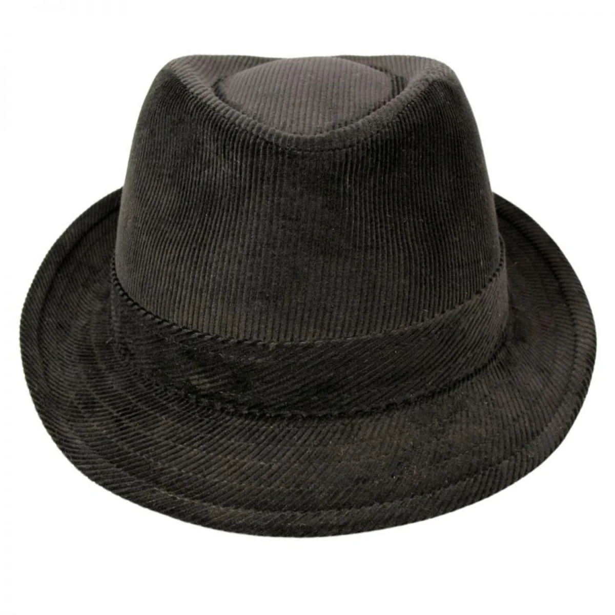 Wholesale Corduroy C-Crown Trilby Fedora Hat B2B Pre-Pack - Image 2