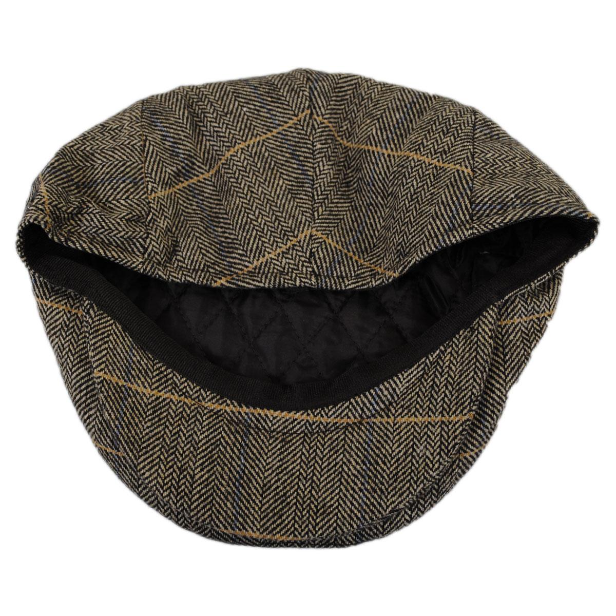 Wholesale Croydon Herringbone Plaid Wool Blend Ivy Cap B2B Pre-Pack - Image 4