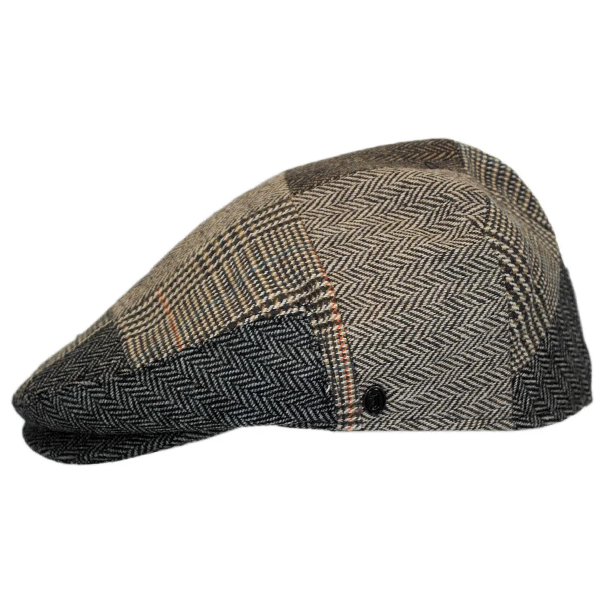 Wholesale Herringbone Patchwork Wool Blend Ivy Cap B2B Pre-Pack - Image 3
