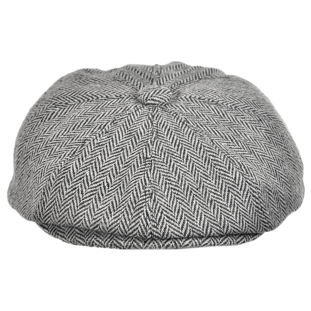 Wholesale Herringbone Wool Blend Newsboy Cap B2B Pre-Pack - Image 2