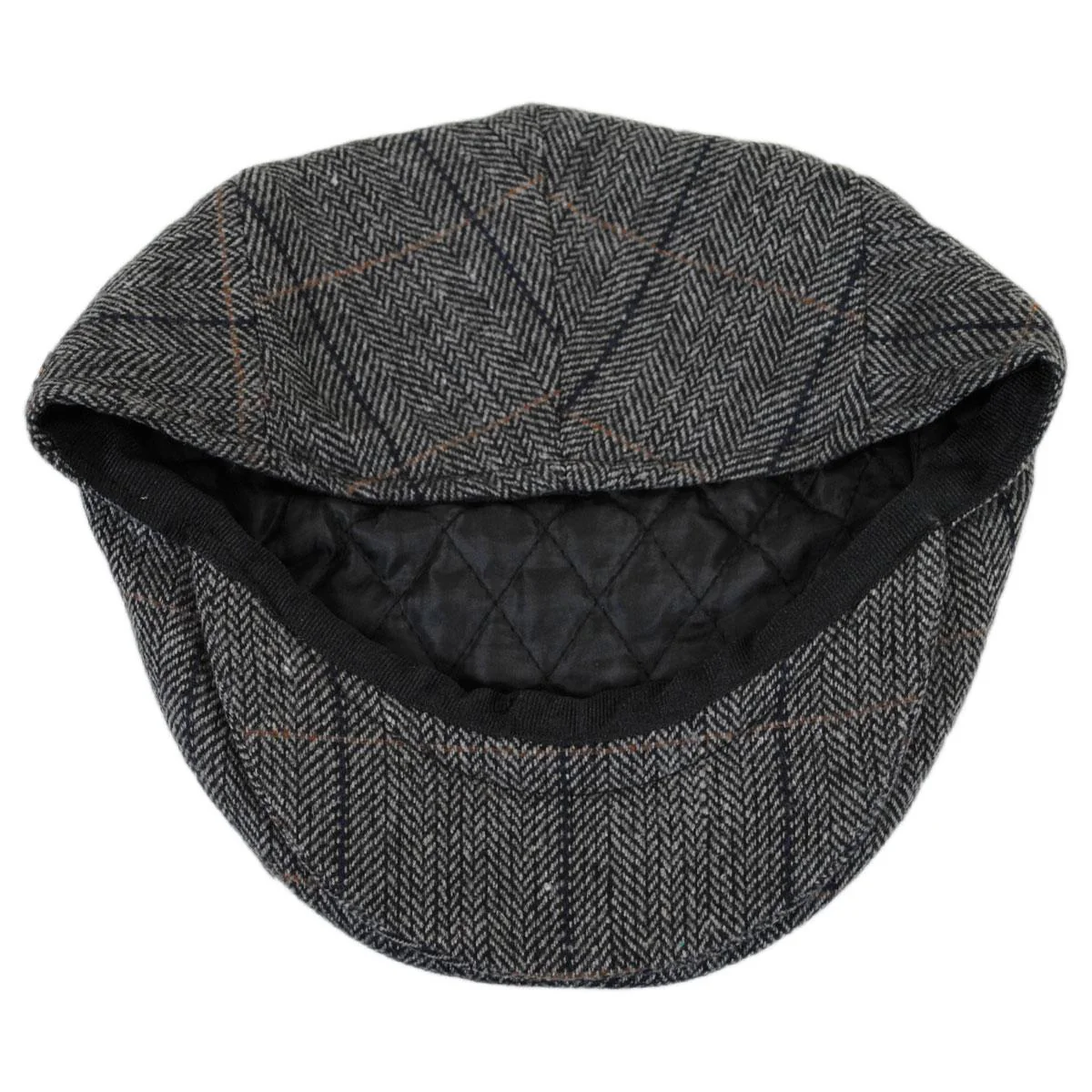 Wholesale Holborn Herringbone Plaid Wool Blend Ivy Cap B2B Pre-Pack - Image 3