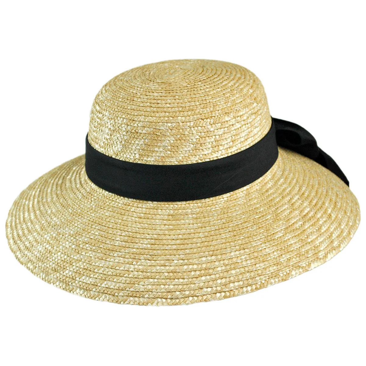 Wholesale Milan Straw Boater Sun Hat B2B Pre-Pack