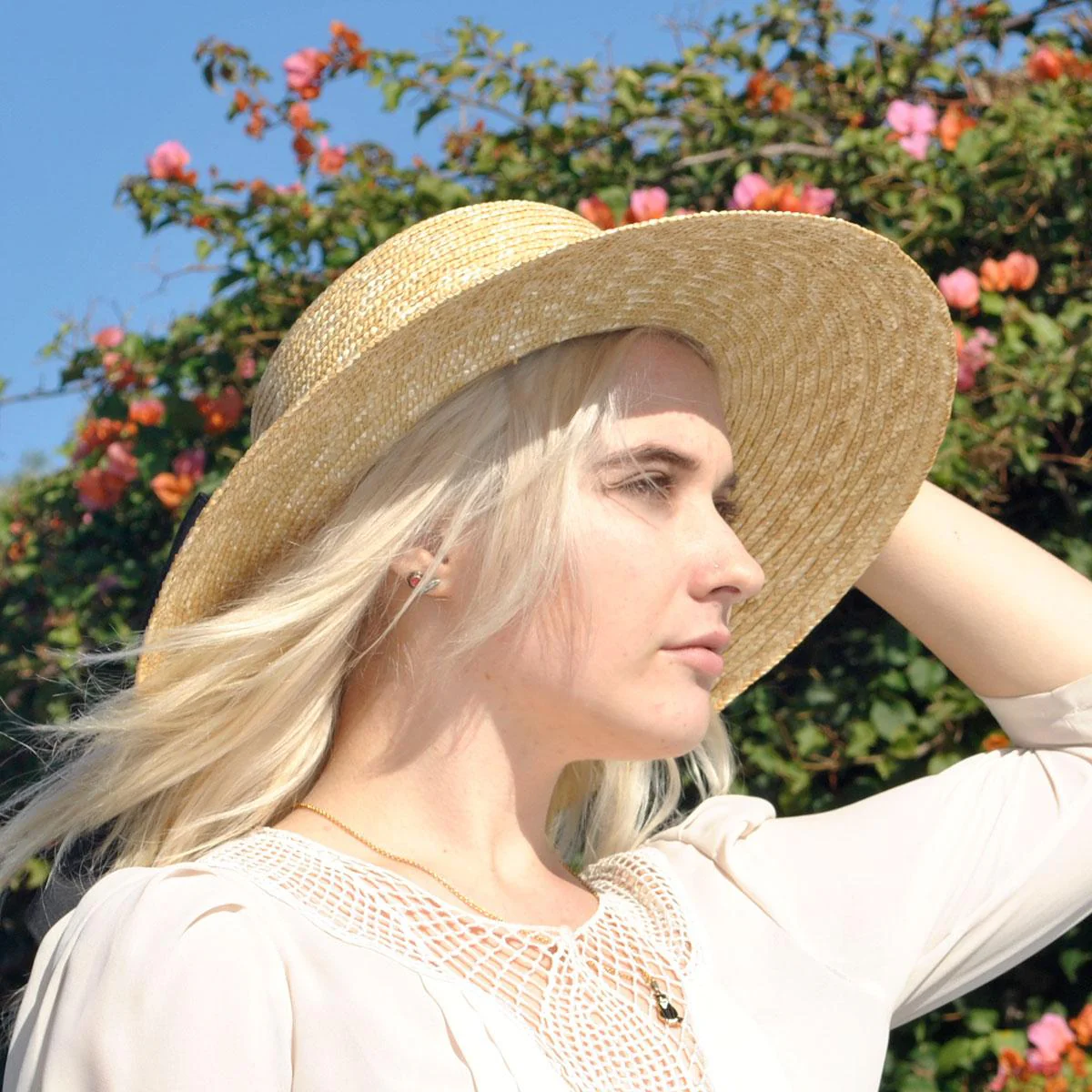 Wholesale Milan Straw Boater Sun Hat B2B Pre-Pack - Image 8