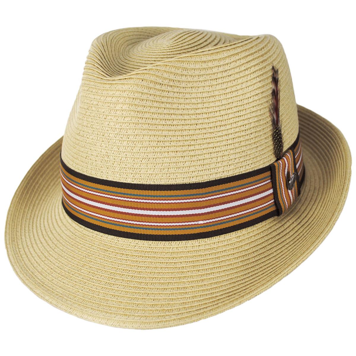 Wholesale Ridley Toyo Straw Trilby Fedora Hat B2B Pre-Pack