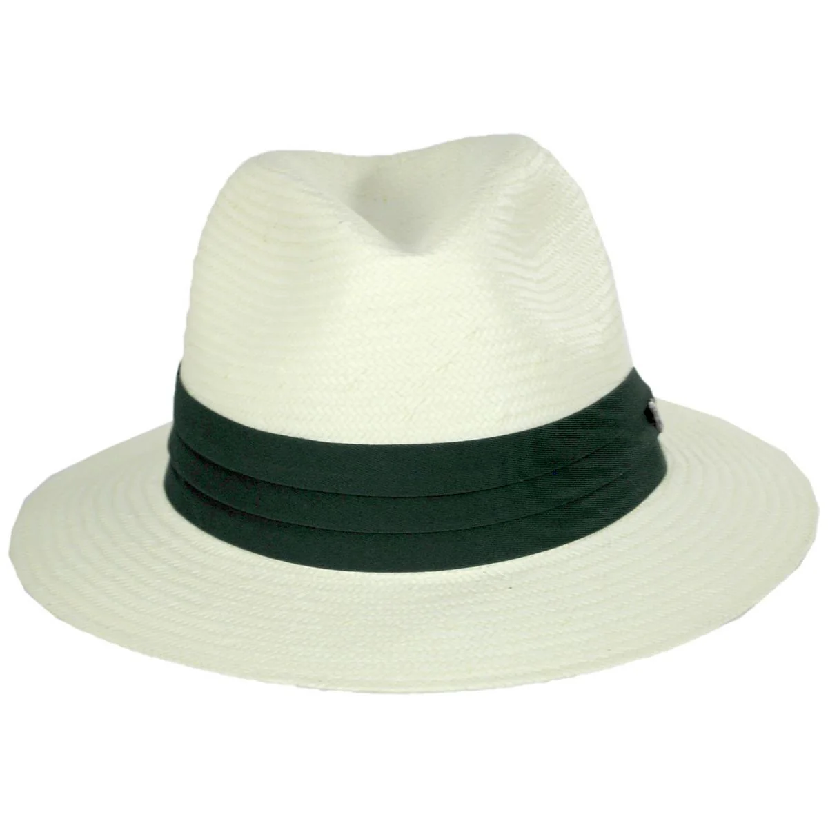 Wholesale Toyo Straw Safari Fedora Hat - Green Band B2B Pre-Pack - Image 2