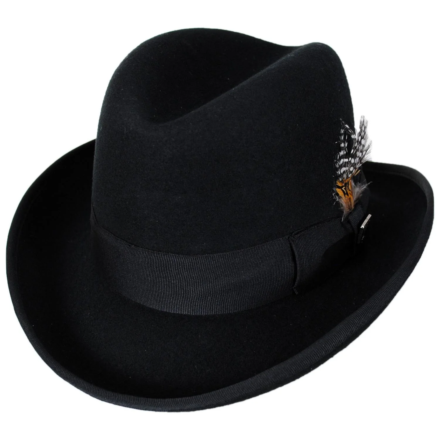 Wool Felt Homburg Hat - Image 9