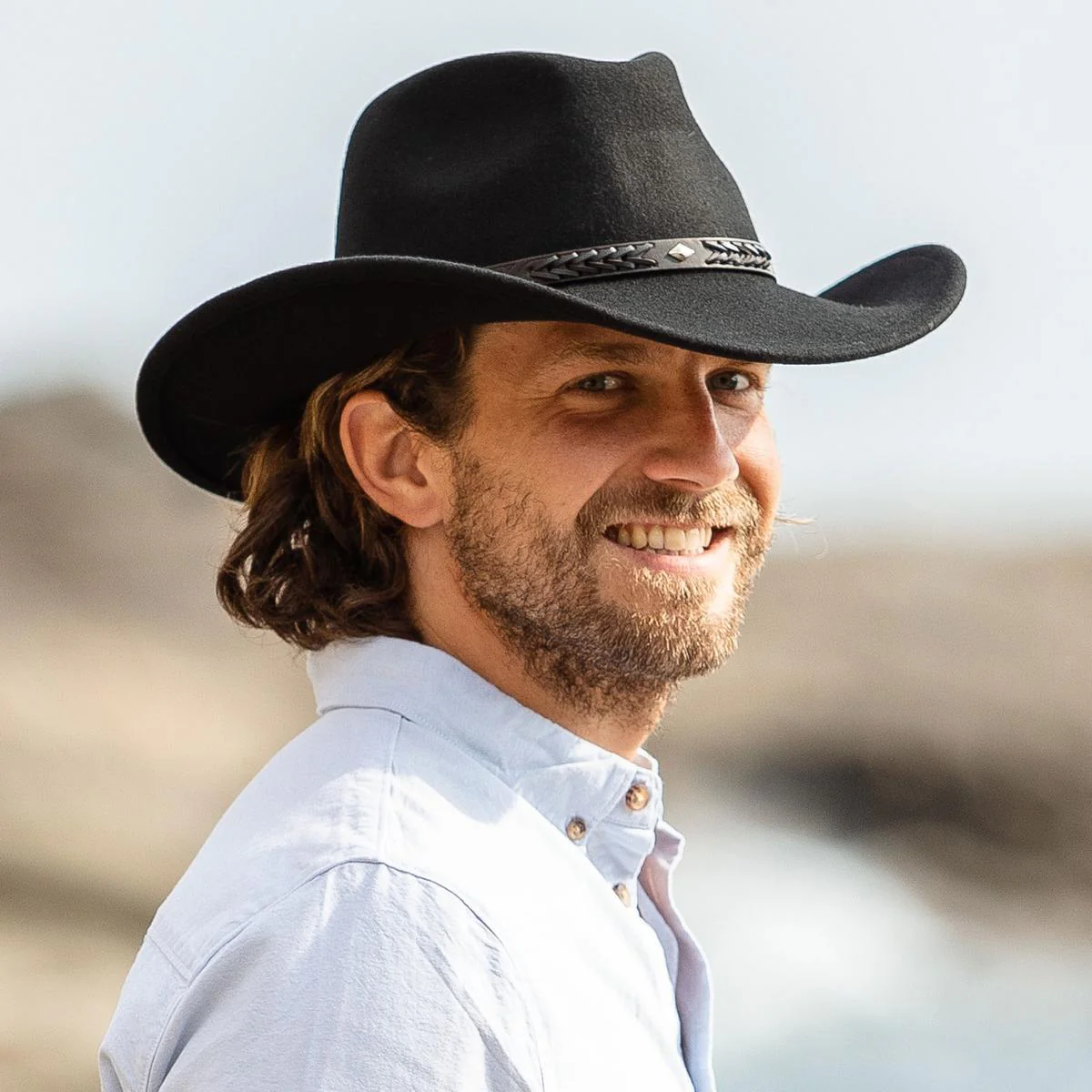 Wyatt Wool Felt Western Cowboy Hat - Image 2
