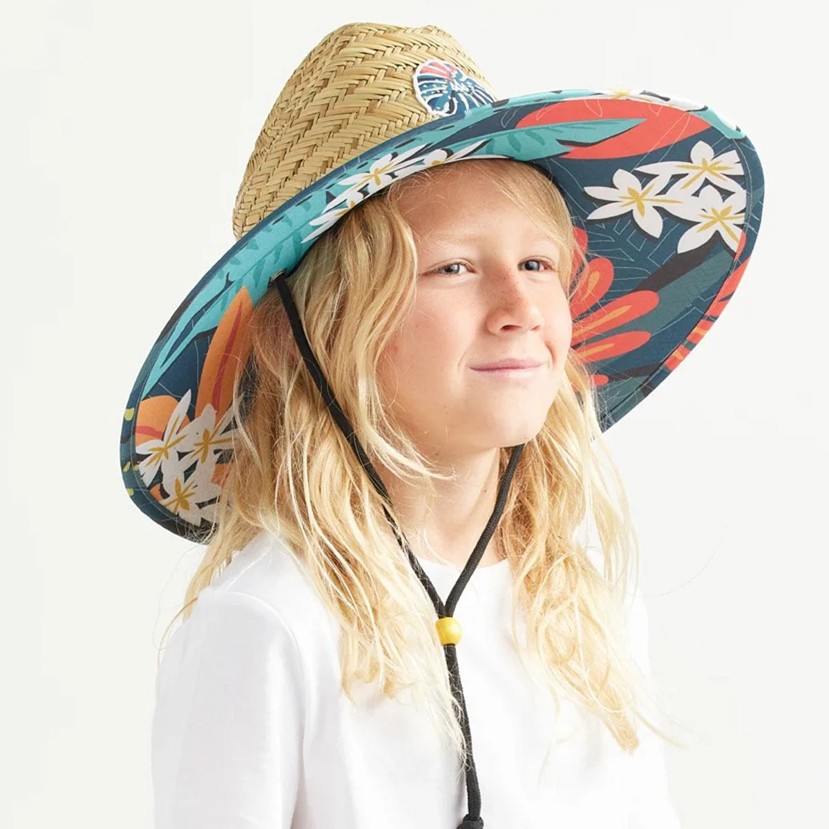 Youth Laguna Straw Lifeguard Hat - Image 2